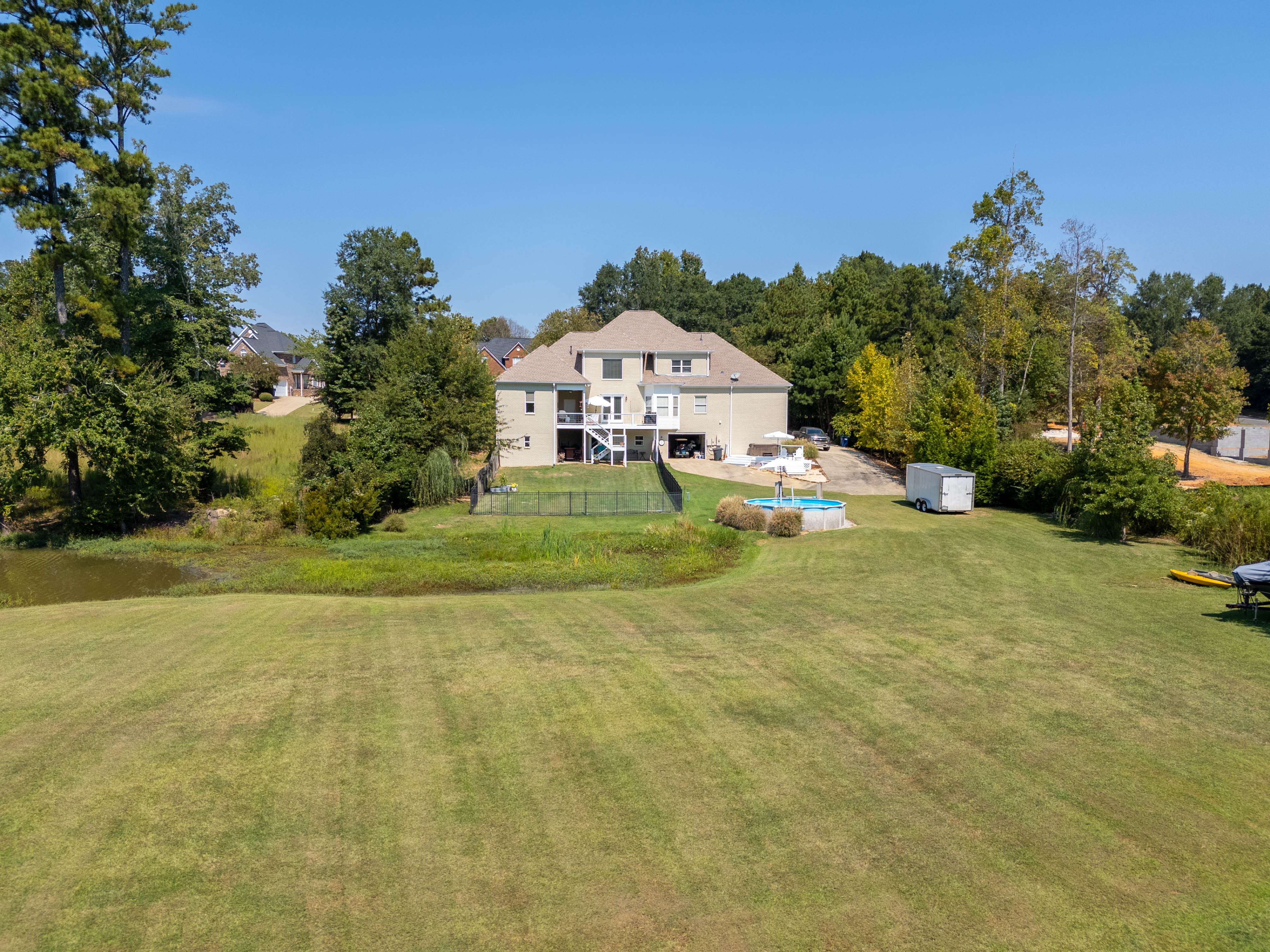 The Grounds · Aerial View — River Run riverfront estate