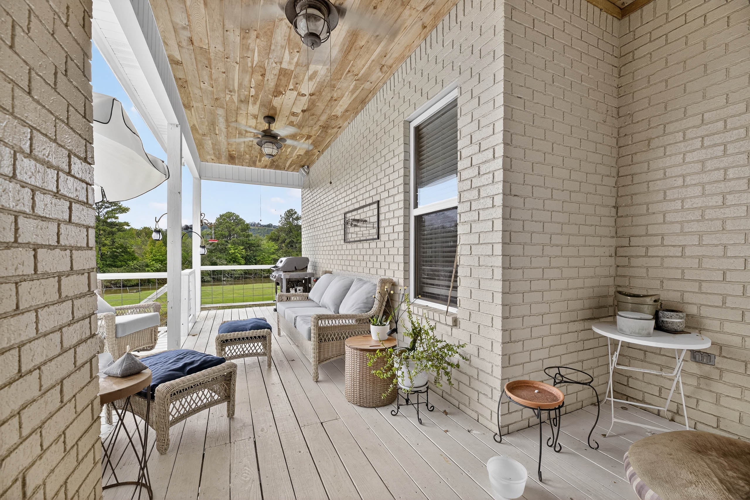 Covered Porch · River Views — River Run riverfront estate