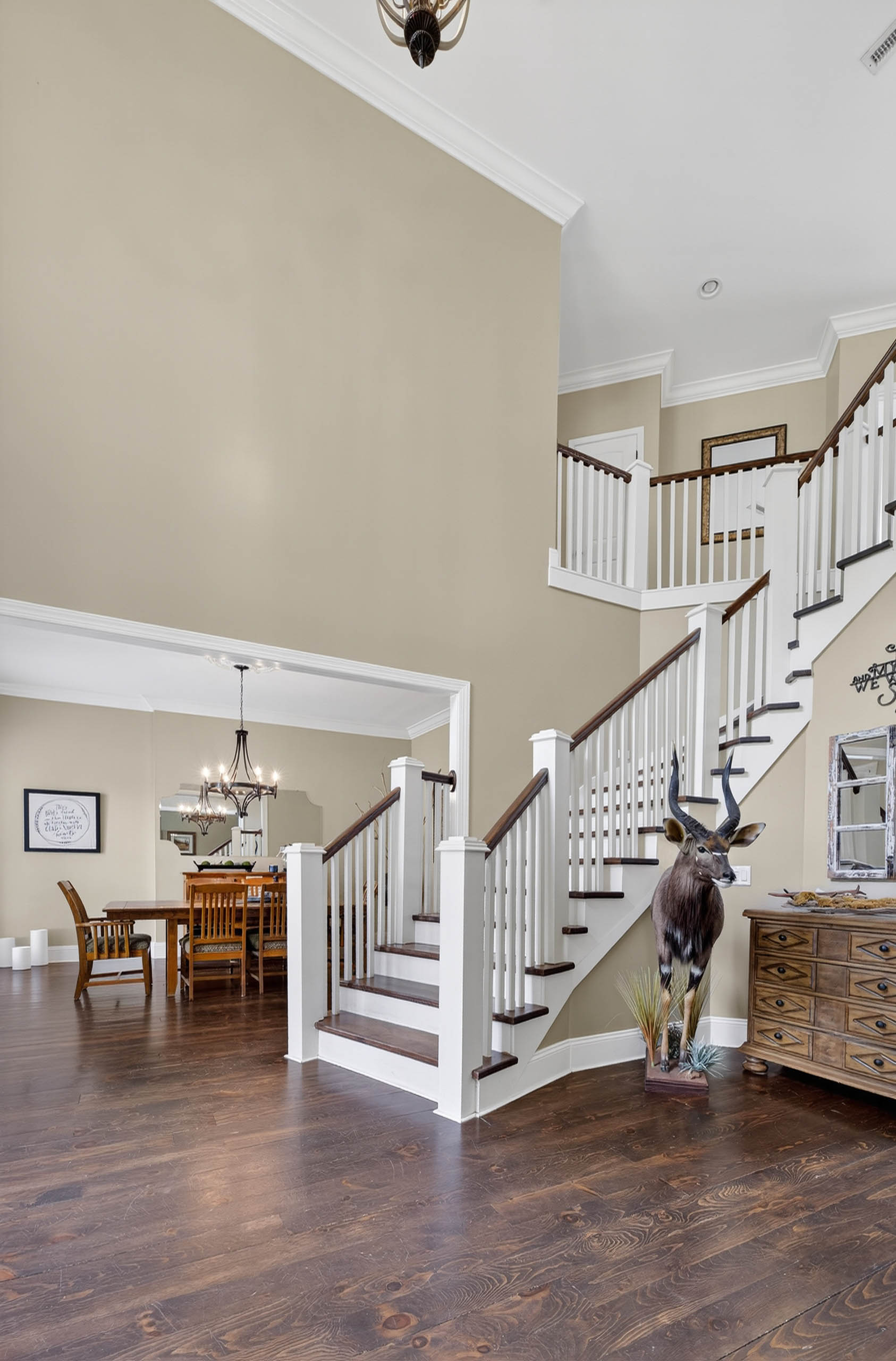 The Grand Staircase — River Run riverfront estate